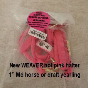 NEW Weaver hot pink halter 1" Adj.